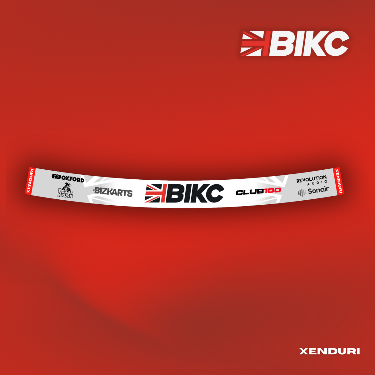 BIKC 2026 Championship Helmet Visor Sticker