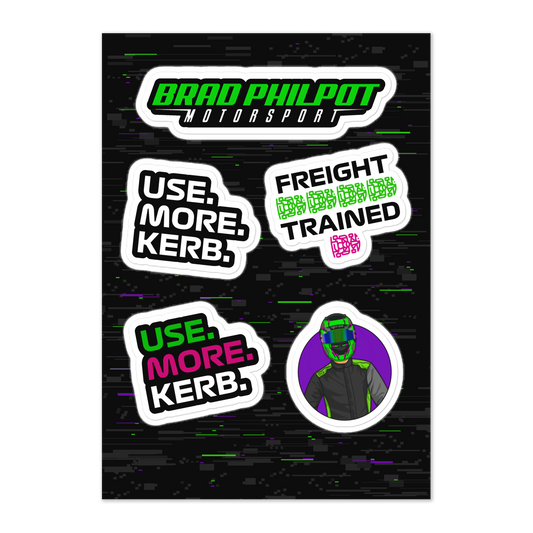 Brad Philpot Motorsport Sticker Sheet