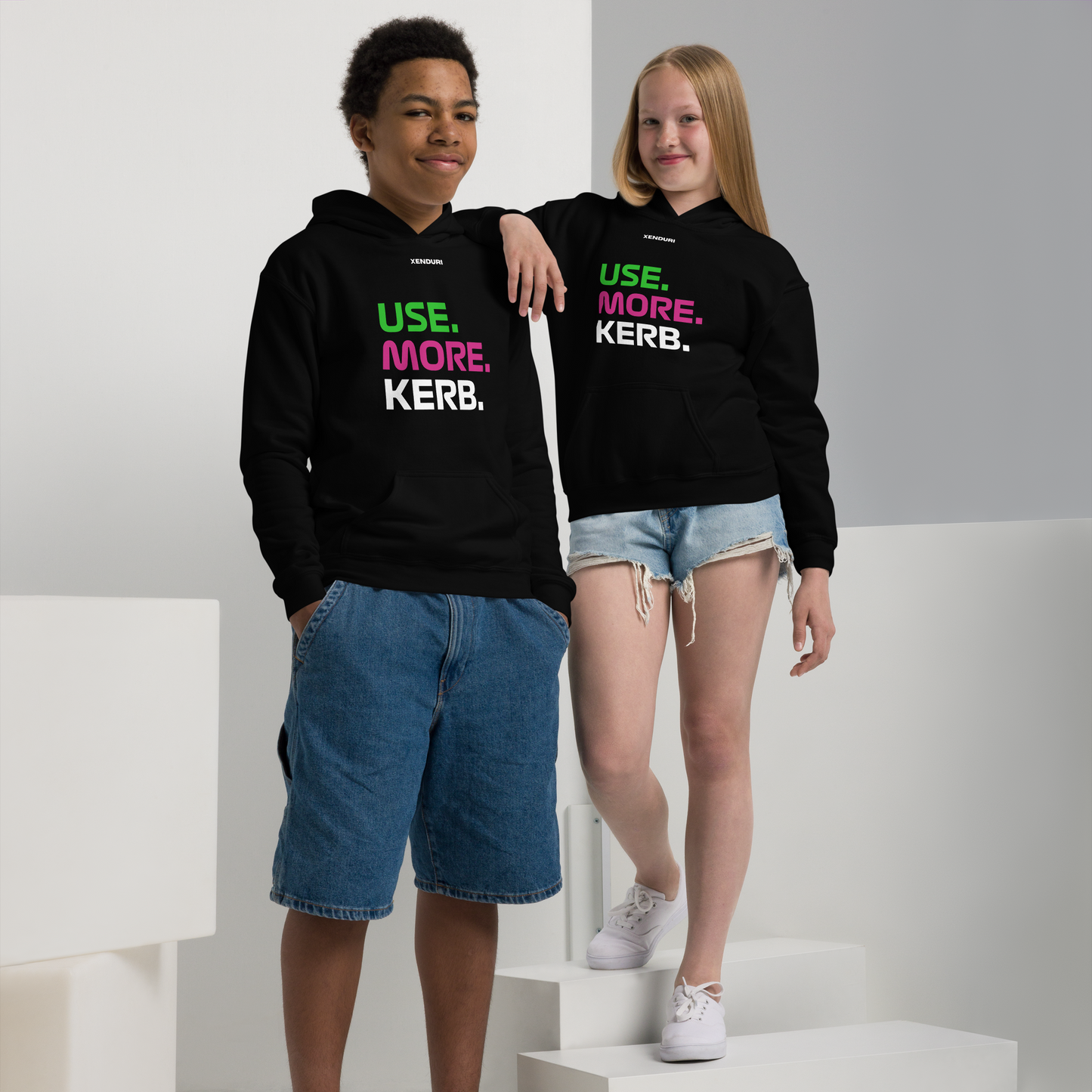 Brad Philpot Motorsport USE. MORE. KERB. Slogan Youth Hoodie